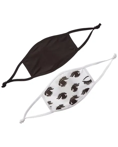 Fallon & Royce Pack Of 2 Cloth Face Masks In Black
