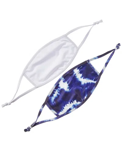 Fallon & Royce Pack Of 2 Cloth Face Masks In Blue