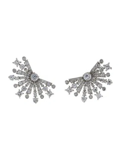 Pre-owned Fallon Cubic Zirconia Candied Lemon Wedge Earrings In Transparent