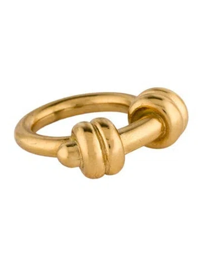 Pre-owned Fallon Knot Band Ring In Multi
