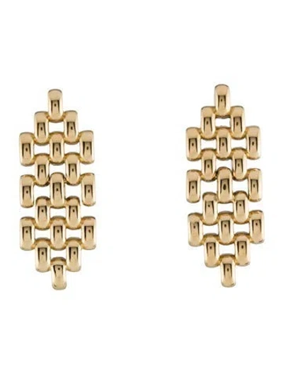 Pre-owned Fallon Link Drop Earrings In Multi