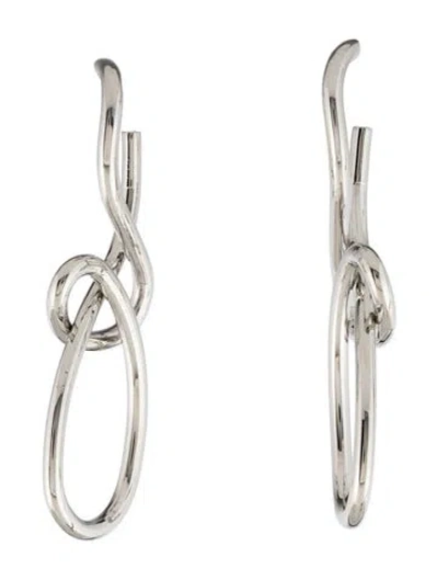 Pre-owned Fallon Sculptural Twist Drop Earrings In Multi