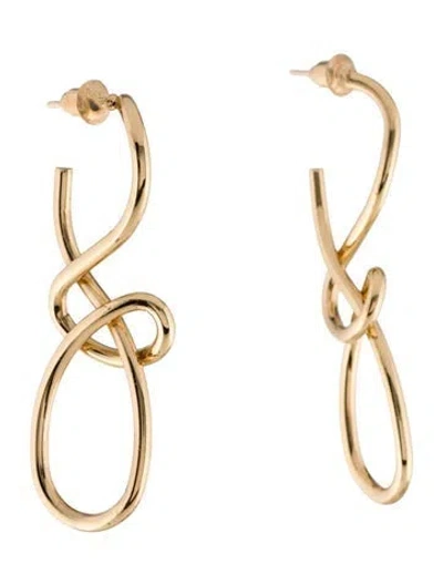 Pre-owned Fallon Sculptural Twist Earrings In Multi