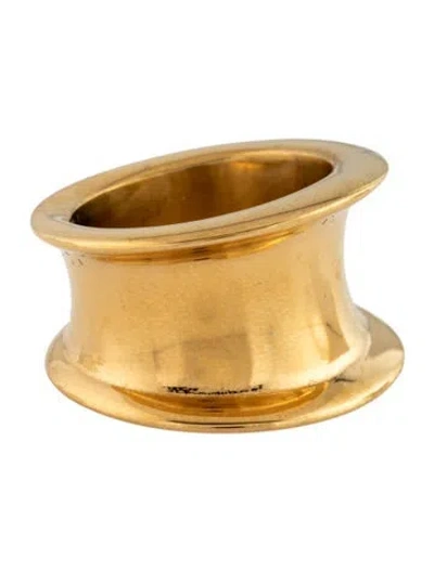 Pre-owned Fallon Statement Band Ring In Multicolor