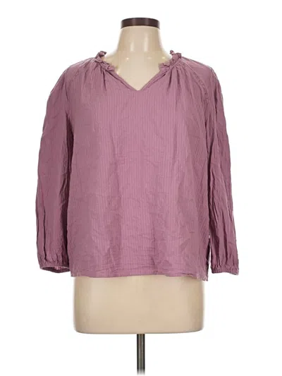 Pre-owned Falls Creek 3/4 Sleeve Blouse In Purple