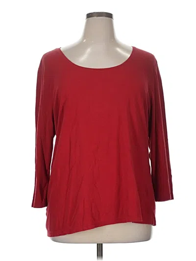 Pre-owned Falls Creek 3/4 Sleeve T-shirt In Red