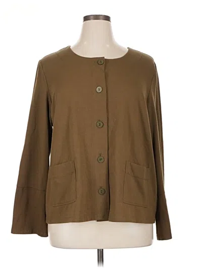 Pre-owned Falls Creek Cardigan Sweater In Brown