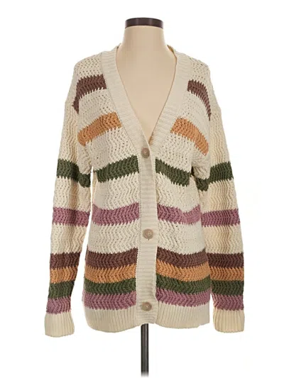 Pre-owned Falls Creek Cardigan Sweater In Ivory