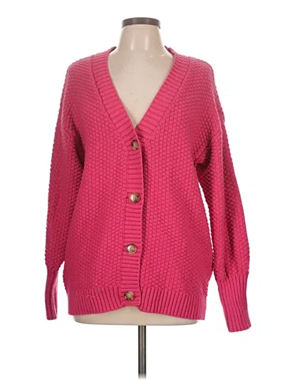 Pre-owned Falls Creek Cardigan Sweater In Pink