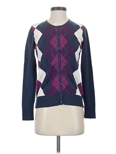 Pre-owned Falls Creek Cardigan Sweater In Purple