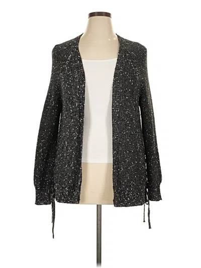 Pre-owned Falls Creek Cardigan Sweater In Silver