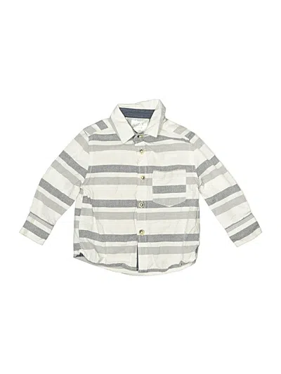 Pre-owned Falls Creek Babies' Long Sleeve Button Down Shirt In Gray