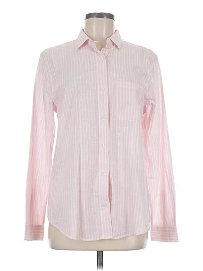 Pre-owned Falls Creek Long Sleeve Button Down Shirt In Pink