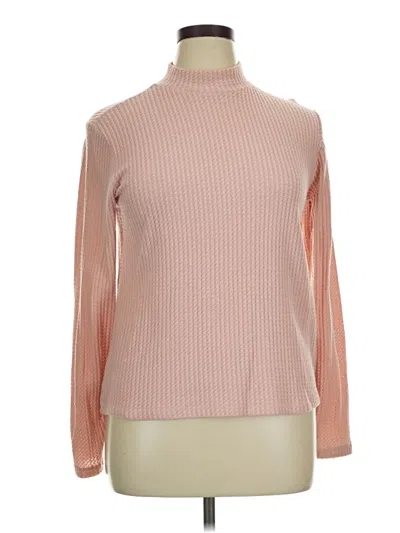 Pre-owned Falls Creek Long Sleeve Turtleneck In Pink