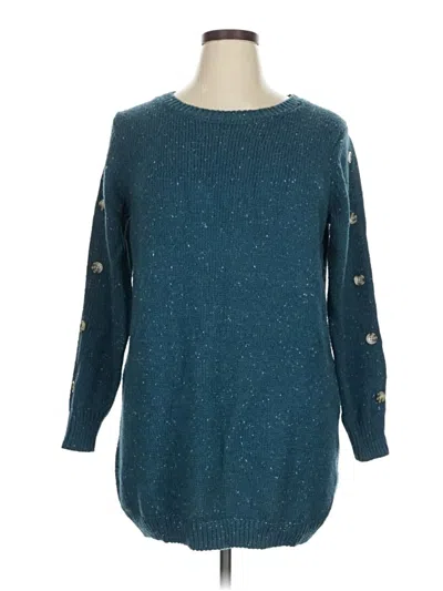 Pre-owned Falls Creek Pullover Sweater In Teal