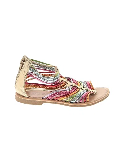 Pre-owned Falls Creek Kids' Sandals In Gold