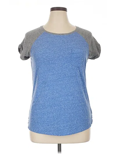 Pre-owned Falls Creek Short Sleeve T-shirt In Blue