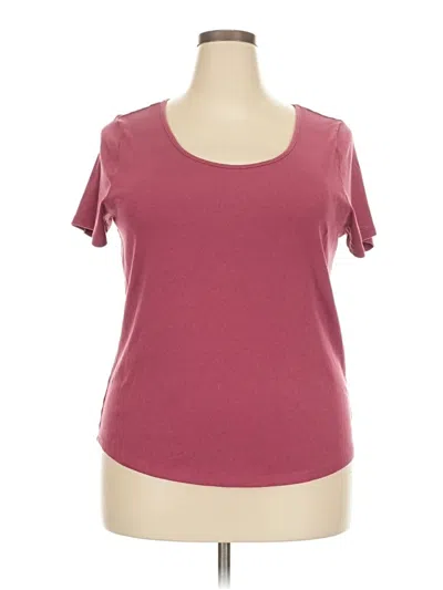 Pre-owned Falls Creek Short Sleeve T-shirt In Burgundy