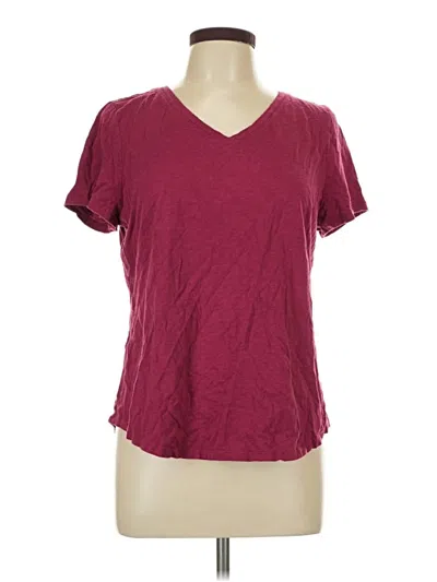 Pre-owned Falls Creek Short Sleeve T-shirt In Burgundy