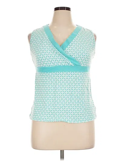 Pre-owned Falls Creek Sleeveless Blouse In Teal