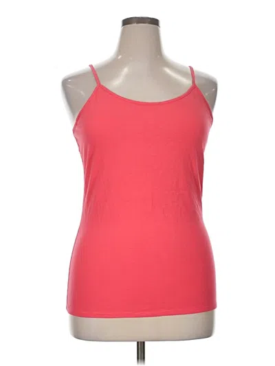 Pre-owned Falls Creek Tank Top Pink Halter Neckline Tops