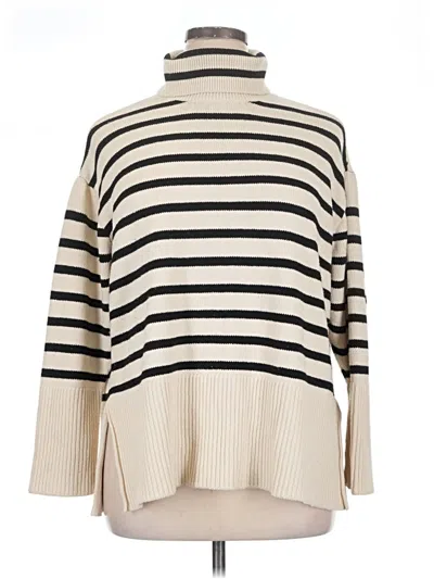 Pre-owned Falls Creek Turtleneck Sweater In Ivory