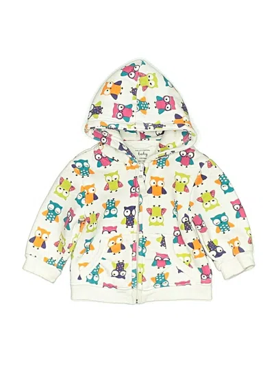 Pre-owned Falls Creek Babies' Zip Up Hoodie In White