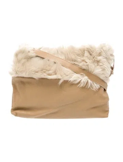 Pre-owned Falor Leather Shoulder Bag In Brown