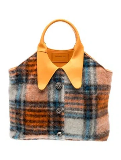 Pre-owned Falorni Italia Wool Hobo In Multi