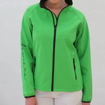 Famara Soft Shell Jacket In Lime In Green