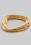 Fame Accessories Nugget Bracelet In Gold