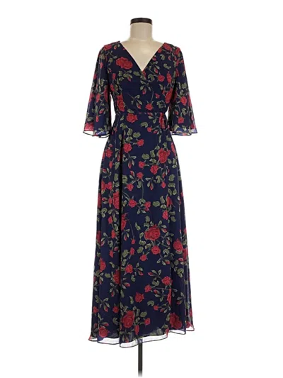 Pre-owned Fame And Partners Casual Dress In Blue
