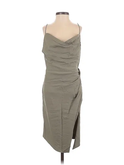 Pre-owned Fame And Partners Casual Dress In Gray