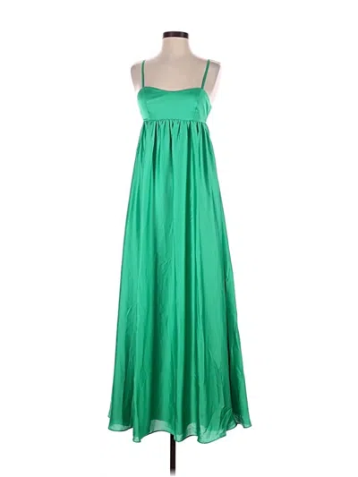 Pre-owned Fame And Partners Casual Dress In Green
