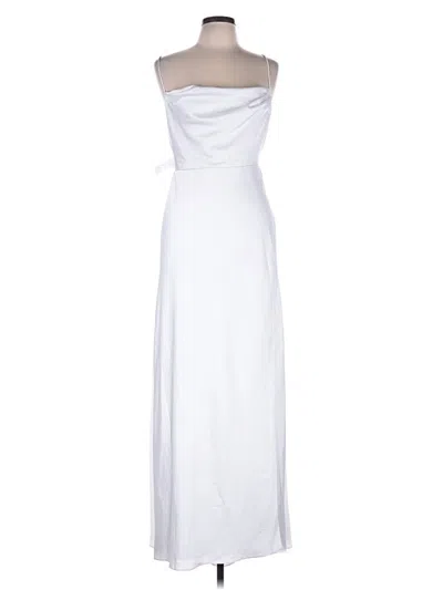 Pre-owned Fame And Partners Casual Dress In White