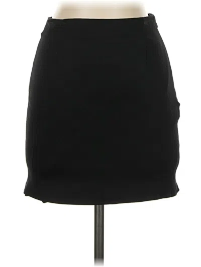 Pre-owned Fame And Partners Casual Skirt In Black