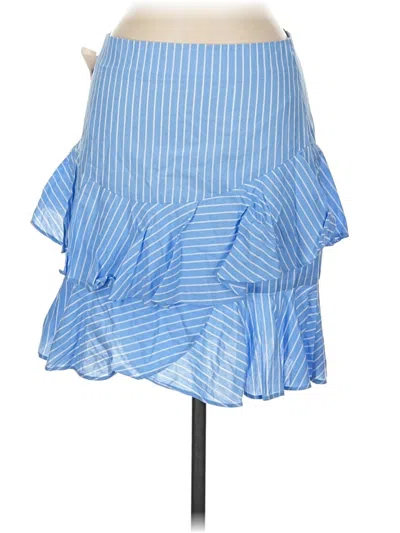 Pre-owned Fame And Partners Casual Skirt In Blue