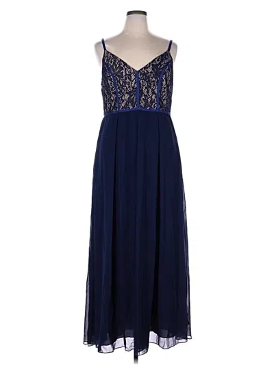 Pre-owned Fame And Partners Cocktail Dress In Blue