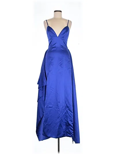 Pre-owned Fame And Partners Cocktail Dress In Blue