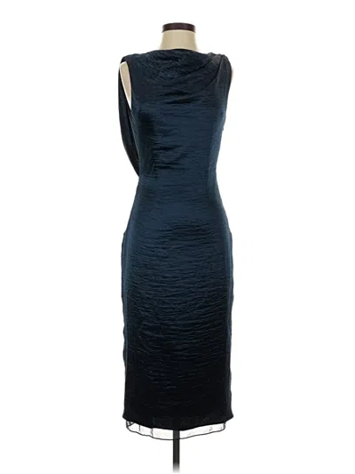 Pre-owned Fame And Partners Cocktail Dress In Blue
