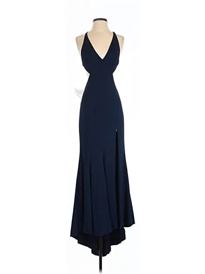 Pre-owned Fame And Partners Cocktail Dress In Blue