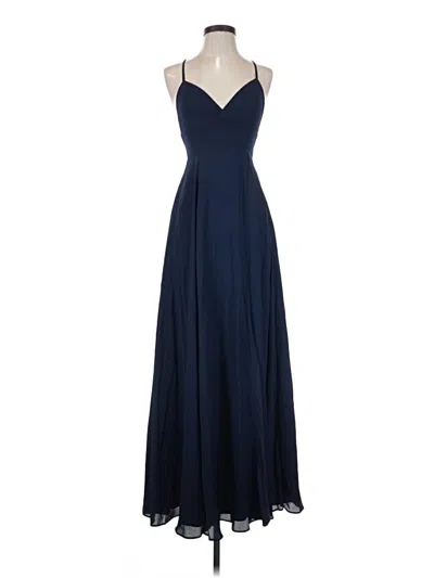 Pre-owned Fame And Partners Cocktail Dress In Blue