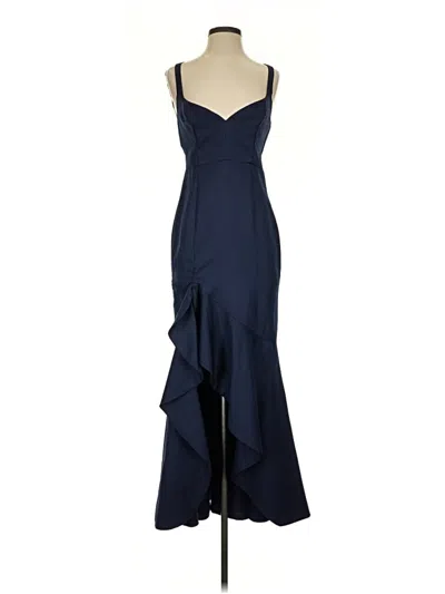 Pre-owned Fame And Partners Cocktail Dress In Blue