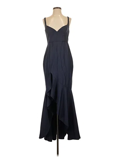Pre-owned Fame And Partners Cocktail Dress In Blue