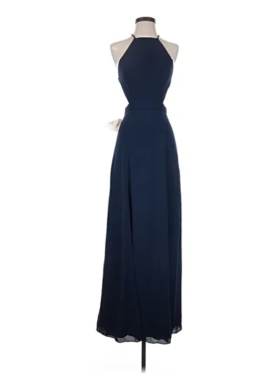 Pre-owned Fame And Partners Cocktail Dress In Blue