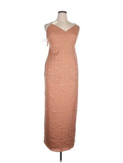 Pre-owned Fame And Partners Cocktail Dress In Brown