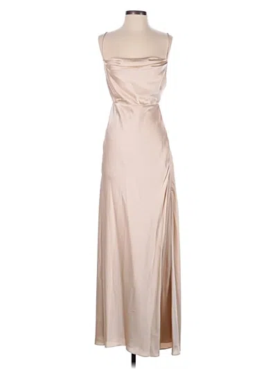 Pre-owned Fame And Partners Cocktail Dress In Brown