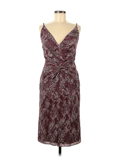 Pre-owned Fame And Partners Cocktail Dress In Burgundy
