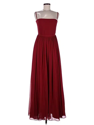 Pre-owned Fame And Partners Cocktail Dress In Burgundy