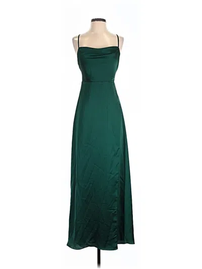 Pre-owned Fame And Partners Cocktail Dress In Green